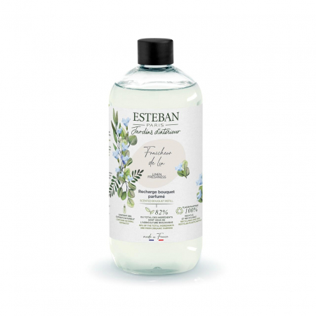 Rezerve pentru difuzoare si lumanari - Rezerva Parfum 500ml Linen Freshness - Esteban Paris