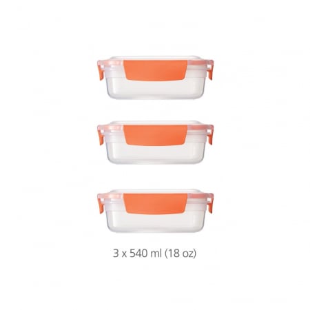 Recipiente depozitare - Set 3 cutii depozitare (3X540ml) Nest Lock Porto - Joseph&Joseph