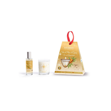 Toate produsele - Set cadou spray si lumanare Gingerbread - Esteban Paris