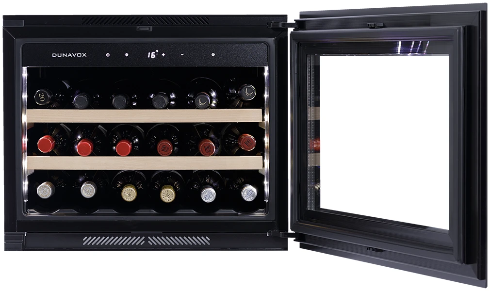 Vitrină de vin încorporabilă Dunavox DAVS-18.46SS Soul, 1 zonă, 18 sticle, 45,5 cm, clasa G, inox [5]