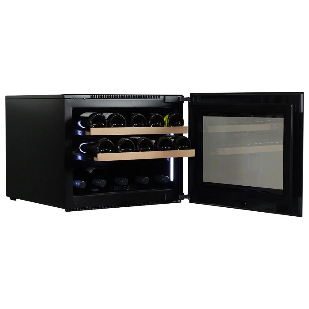 Vitrină de vin încorporabilă Dunavox DVH-19.50MB.TO Horizon, 1 zonă, 19 sticle, 45,5 cm, clasa F, negru mat [7]