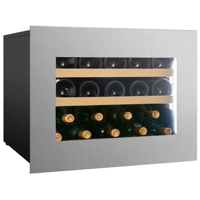 Vitrină de vin încorporabilă Dunavox DVH-19.50SS.TO Horizon, 1 zonă, 19 sticle, 45,5 cm, clasa F, inox [4]