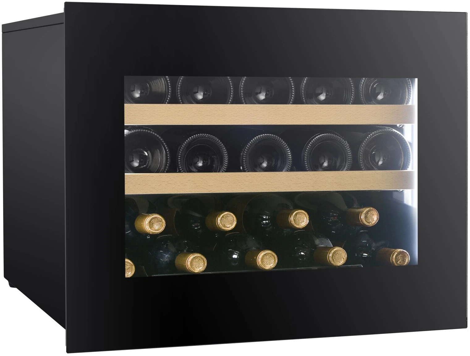 Vitrină de vin încorporabilă Dunavox DVN-19.50B.TO Noble, 1 zonă, 19 sticle, 45,5 cm, clasa F, negru [2]