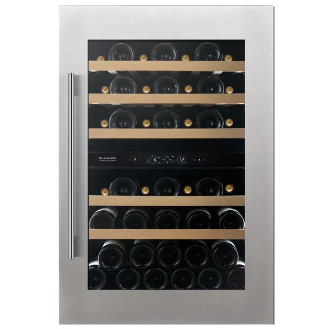 Vitrină de vin încorporabilă Dunavox DVS-44.120DC Spirit, 2 zone, 44 sticle, 88,2 cm, clasa F, culoare RAL personalizabilă [7]