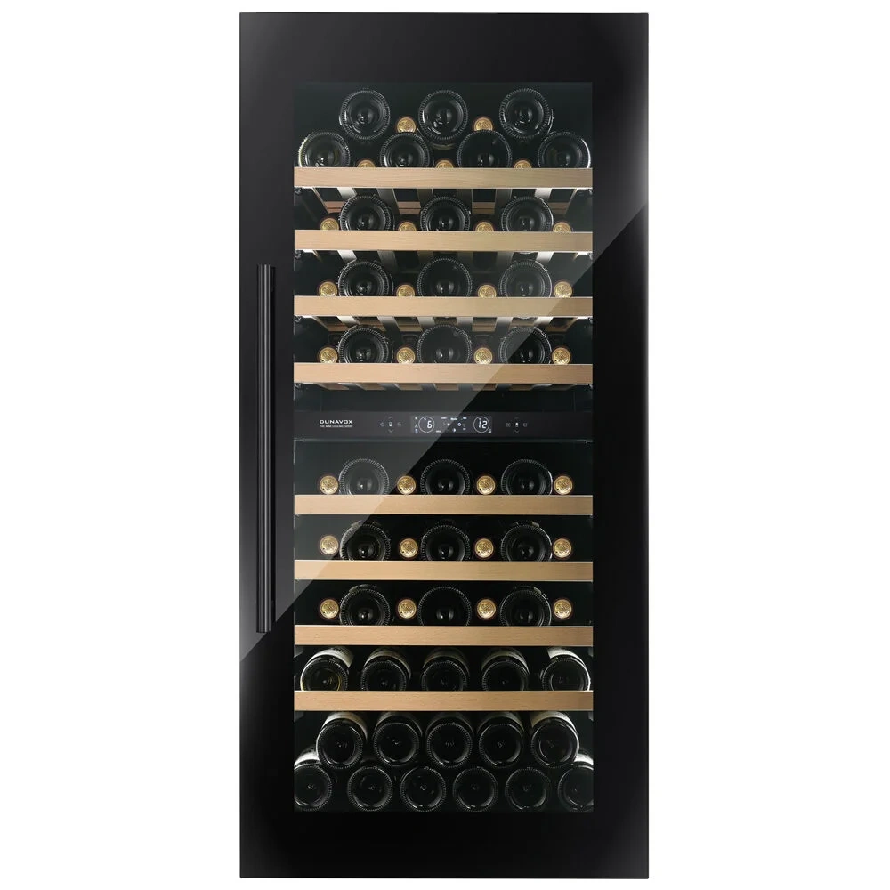 Vitrine de vin Dunavox  - Vitrină de vin încorporabilă Dunavox DVS-70.185DC Spirit, 2 zone, 70 sticle, 123,5 cm, clasa F, culoare RAL personalizabilă