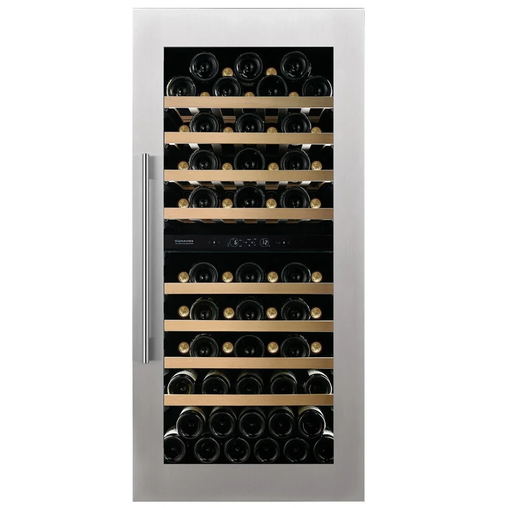 Vitrină de vin încorporabilă Dunavox DVS-70.185DC Spirit, 2 zone, 70 sticle, 123,5 cm, clasa F, culoare RAL personalizabilă [7]
