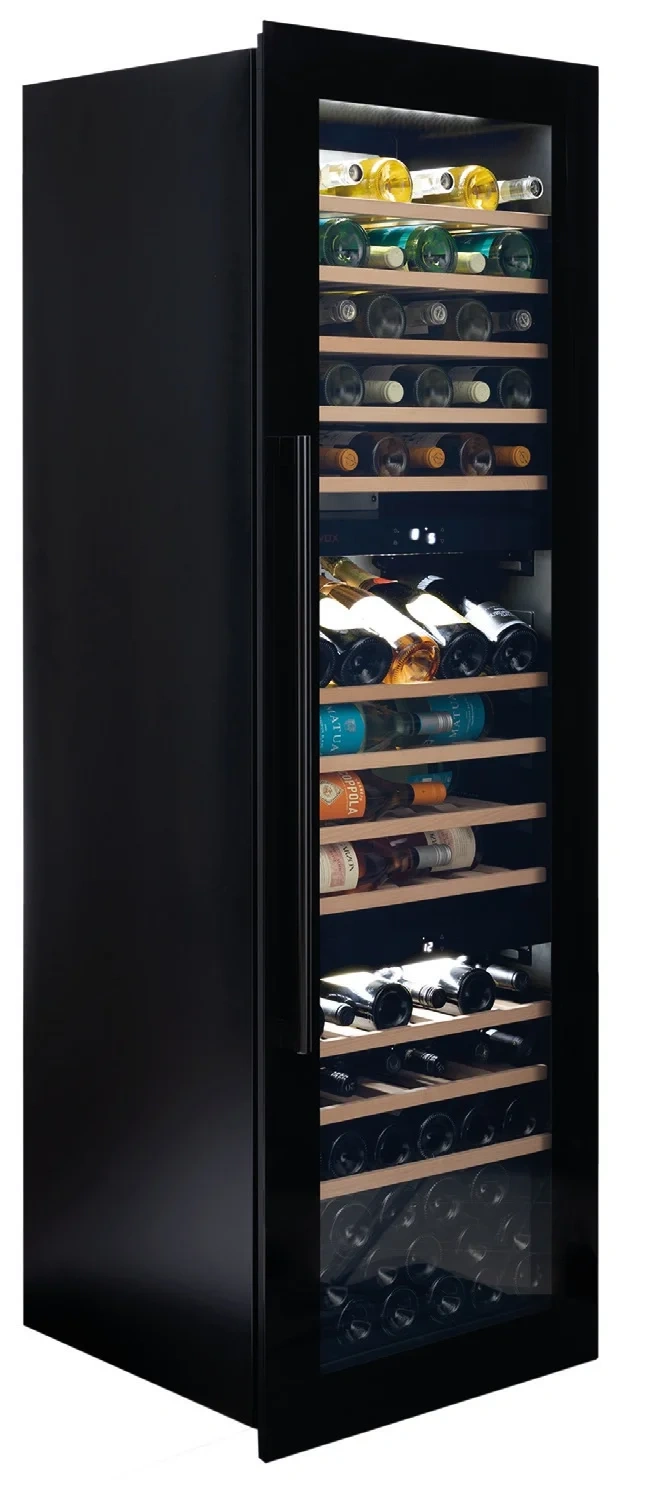 Vitrină de vin încorporabilă Dunavox DX-89.246TMB Joy, 3 zone, 95 sticle, 178,6 cm, clasa G, negru mat [2]
