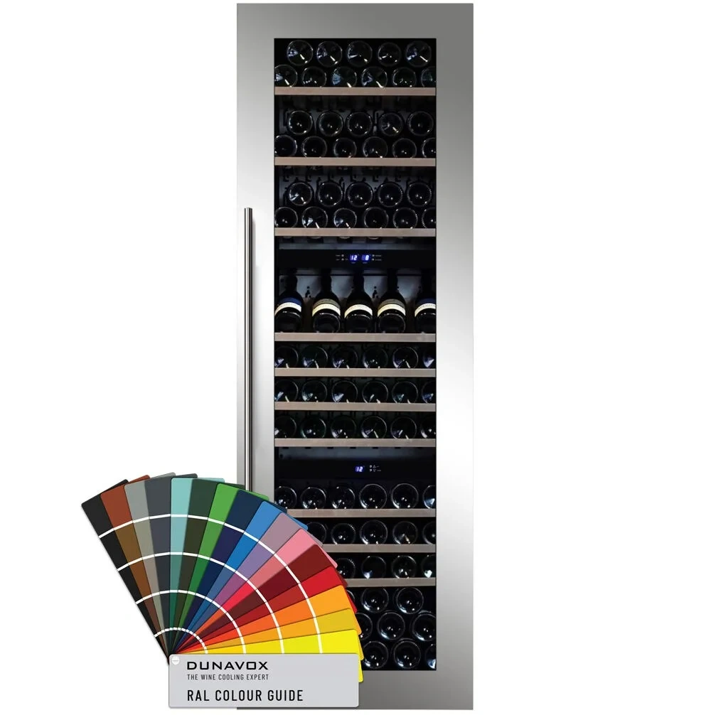 Vitrină de vin încorporabilă Dunavox DX-89.246TMB Joy, 3 zone, 95 sticle, 178,6 cm, clasa G, negru mat [7]