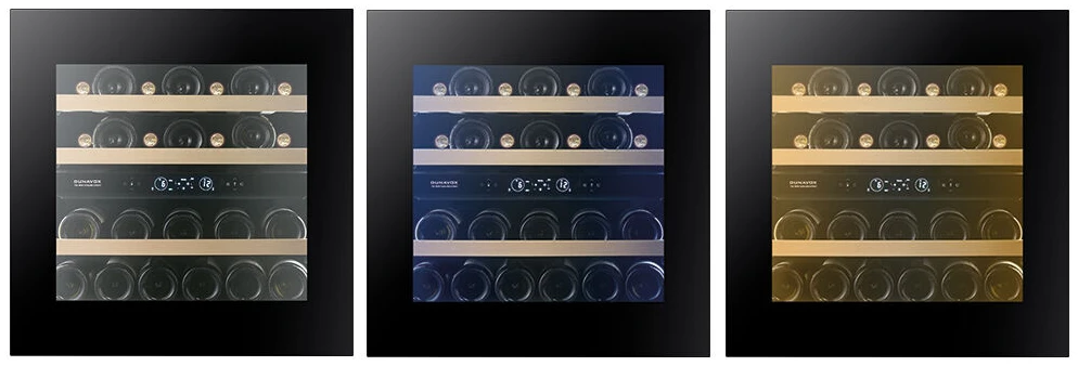 Vitrină de vin încorporabilă Dunavox DXB-26.69DB.TO Balance, 2 zone, 26 sticle, 59 cm, clasa G, negru [2]