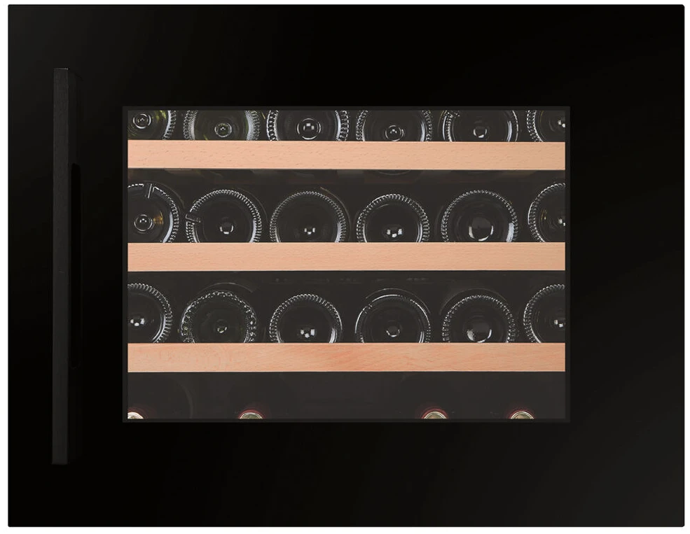 Vitrină de vin încorporabilă Dunavox DXJ-24.51B Joy, 1 zonă, 24 sticle, 45,3 cm, clasa G, negru [1]