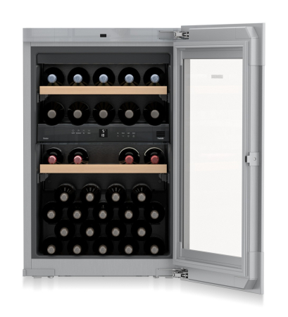 Racitoare de vinuri incorporabile - Vitrină de vin încorporabilă Liebherr EWTgb 1683 Vinidor, 2 zone, 33 sticle, clasa G