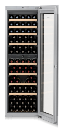 Racitoare de vinuri incorporabile - Vitrină de vin încorporabilă Liebherr EWTgb 3583 Vinidor, 2 zone, 83 sticle, clasa G