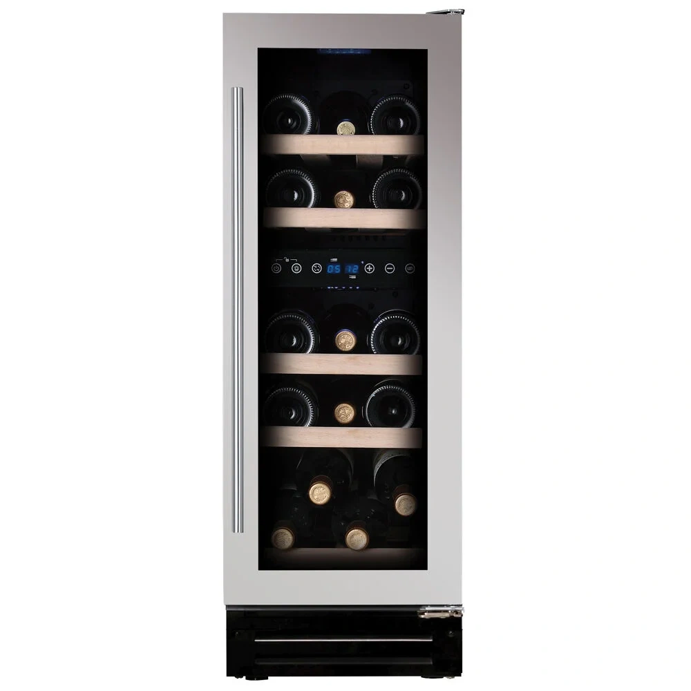 Vitrină de vin încorporabilă sub blat Dunavox DAUF-17.58DC Flow, 2 zone, 17 sticle, 81,5 cm, clasa G, culoare RAL personalizabilă [7]