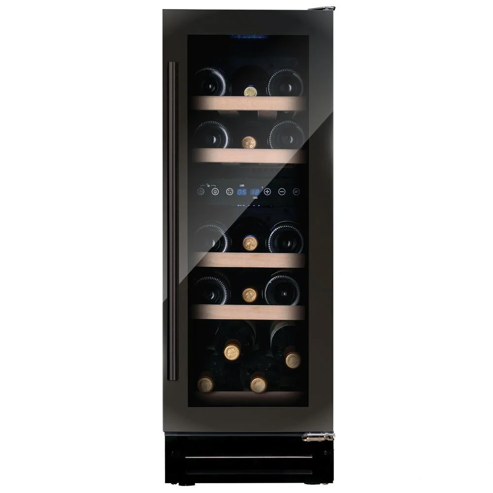 Vitrine de vin Dunavox  - Vitrină de vin încorporabilă sub blat Dunavox DAUF-17.58DC Flow, 2 zone, 17 sticle, 81,5 cm, clasa G, culoare RAL personalizabilă