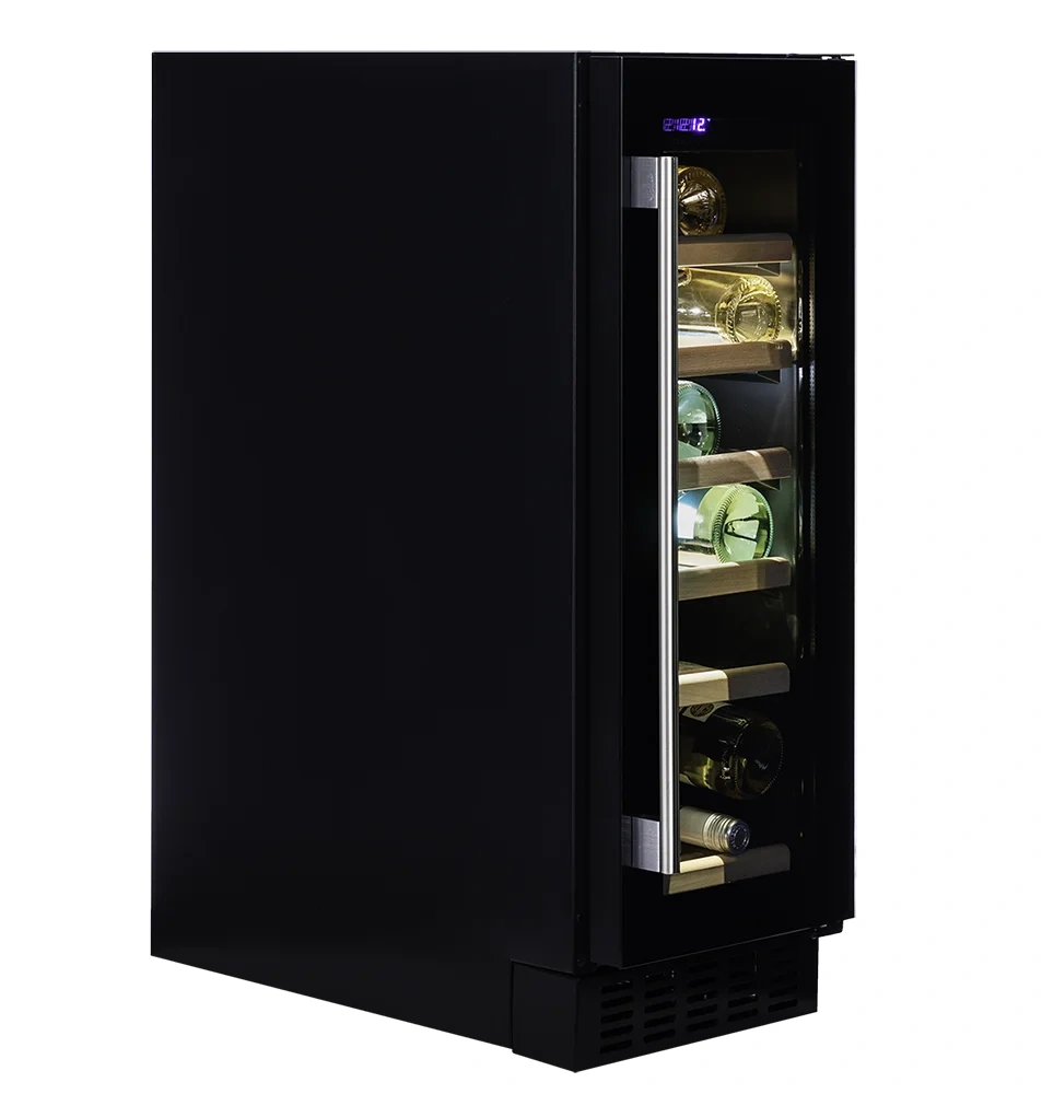 Vitrină de vin încorporabilă sub blat Dunavox DAUF-19.58C Flow, 1 zonă, 19 sticle, 81,5 cm, clasa G, culoare RAL personalizabilă [1]