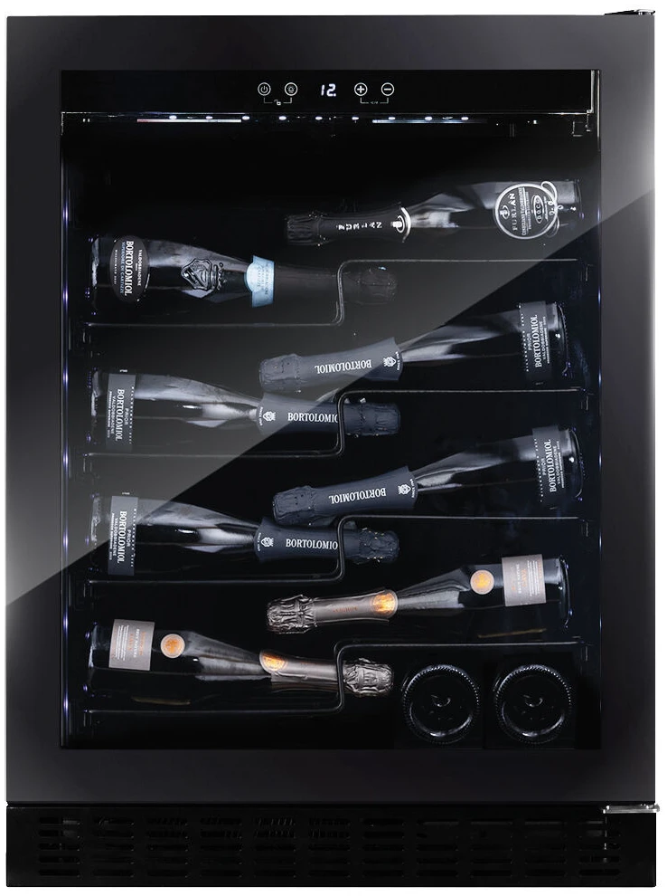 Vitrină de vin încorporabilă sub blat Dunavox DAUF-40.138B Sera, 1 zonă, 40 sticle, 81,3 cm, clasa E, negru [1]