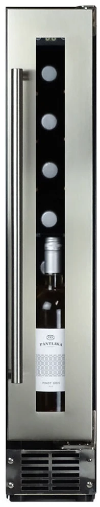 Vitrine de vin Dunavox  - Vitrină de vin încorporabilă sub blat Dunavox DAUF-9.22SS Flow, 1 zonă, 9 sticle, 82 cm, clasa G, inox