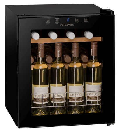 Vitrină de vin independentă Dunavox DXFH-16.46 Home, 1 zonă, 15 sticle, 53 cm, clasa F, negru [2]