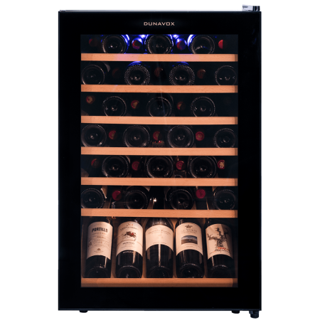 Vitrină de vin independentă Dunavox DXFH-48.130 Home, 1 zonă, 48 sticle, 84,5 cm, clasa F, negru [3]