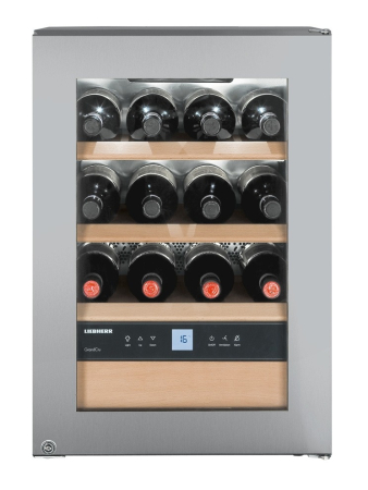Vitrină de vin independentă Liebherr WKes 653 GrandCru, 1 zonă, 12 sticle, 61,2 cm, clasa E, inox [2]