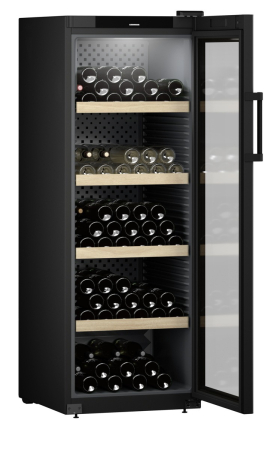 Racitoare de vin independente - Vitrină de vin independentă Liebherr WPbl 5001 GrandCru, 1 zonă, 196 sticle, 168,4 cm, clasa F, negru