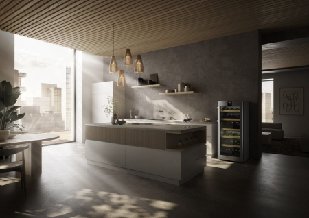 Vitrină de vin independentă Liebherr WPsd 4652 Vinidor, 2 zone, 107 sticle, 145,4 cm, clasa F, argintiu [8]