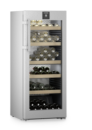 Vitrină de vin independentă Liebherr WPsd 4652 Vinidor, 2 zone, 107 sticle, 145,4 cm, clasa F, argintiu [2]
