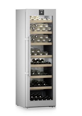 Vitrină de vin independentă Liebherr WPsd 5252 Vinidor, 2 zone, 155 sticle, 185,4 cm, clasa F, argintiu [2]