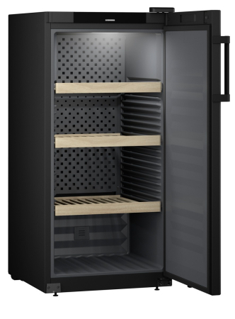 Vitrină de vin independentă Liebherr WSbl 4201 GrandCru, 1 zonă, 141 sticle, 128,4 cm, clasa D, negru [4]