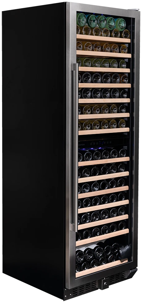 Vitrină de vin independentă sau încorporabilă Dunavox DX-166.428SDSK Grande, 2 zone, 166 sticle, 177 cm, clasa G [2]