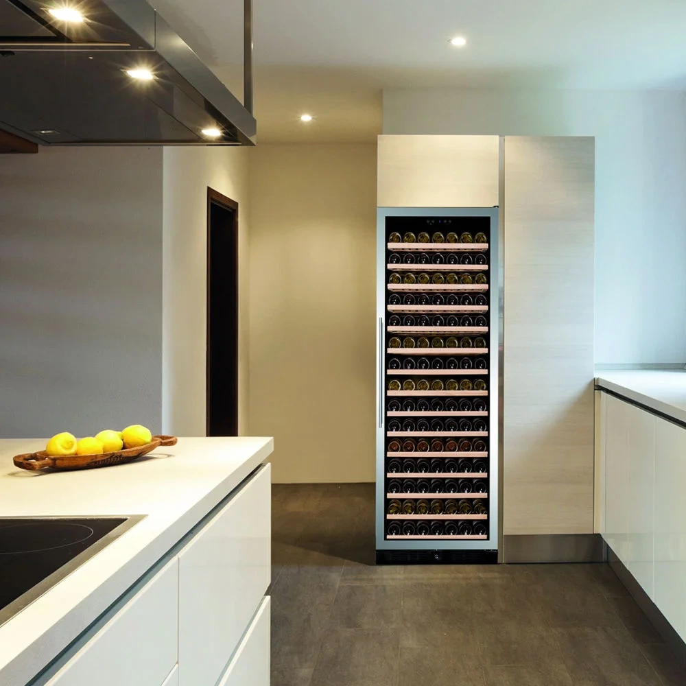 Vitrină de vin independentă sau încorporabilă Dunavox DX-194.490CK Grande, 1 zonă, 183 sticle, 183,5 cm, clasa G, culoare RAL personalizabilă [4]