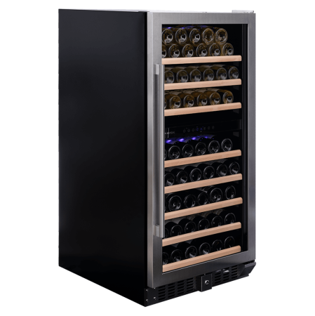 Vitrină de vin independentă sau încorporabilă Dunavox DX-94.270SDSK Grande, 2 zone, 94 sticle, 121,5 cm, clasa G [2]
