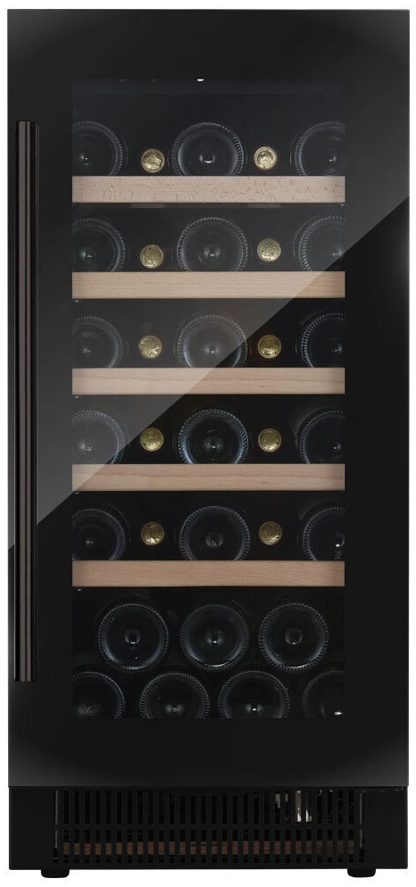 Vitrine de vin Dunavox  - Vitrină de vin sub blat sau independentă Dunavox DAUF-32.83B Flow, 1 zonă, 32 sticle, 82 cm, clasa F, negru