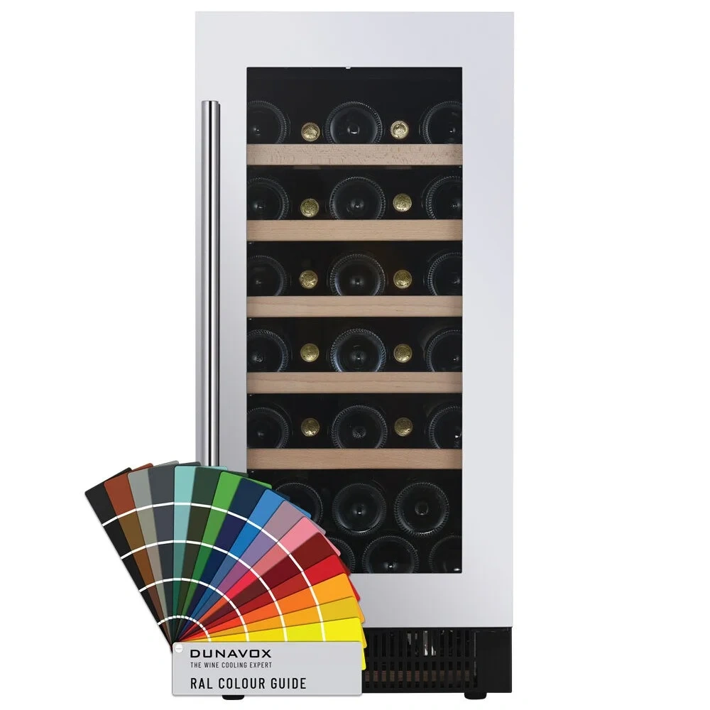 Vitrină de vin sub blat sau independentă Dunavox DAUF-32.83MB Flow, 1 zonă, 32 sticle, 82 cm, clasa F, negru mat [4]