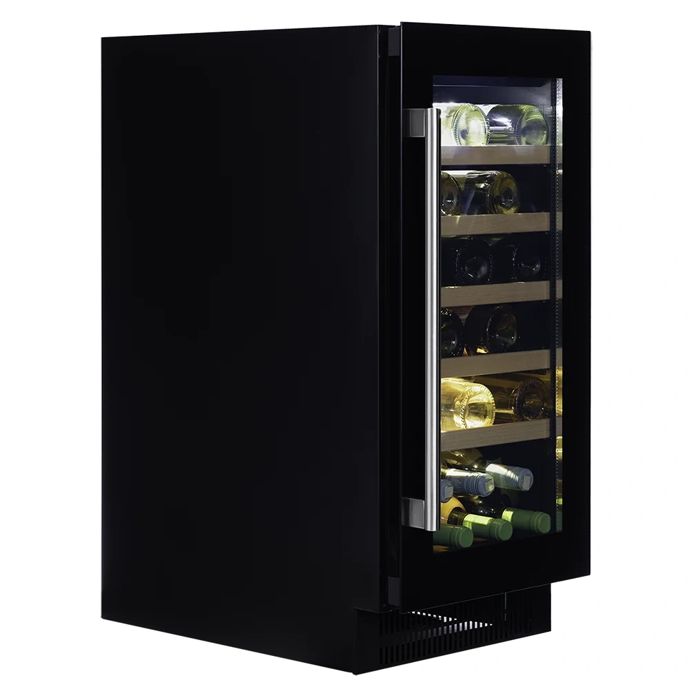 Vitrină de vin sub blat sau independentă Dunavox DAUF-32.83MB Flow, 1 zonă, 32 sticle, 82 cm, clasa F, negru mat [5]