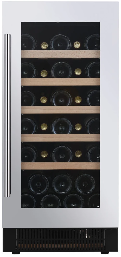 Vitrină de vin sub blat sau independentă Dunavox DAUF-32.83SS Flow, 1 zonă, 32 sticle, 82 cm, clasa F, inox [1]