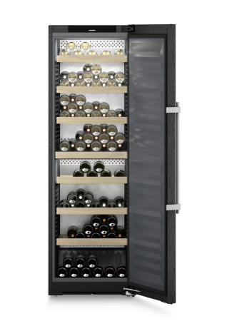 Racitoare de vin independente - Vitrina de vinuri Independenta Liebherr WSbsi 5252, Clasa Valorica Wine, Culoare Full-panel door, Clasa de eficienta energetica E, Înălțime 185.4 cm, Volum total 349 l, Emisii de zgomot acustic 37 dB,