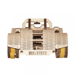 Puzzle mecanic 3D din lemn, Roadster, 111 piese [2]