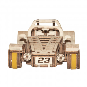 Puzzle mecanic 3D din lemn, Roadster, 111 piese [1]