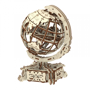 Puzzle mecanic 3D din lemn, Glob Pamantesc, 231 piese [3]