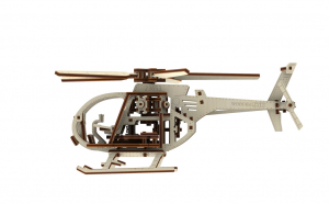 Puzzle mecanic 3D din lemn, Elicopter, 194 piese [2]