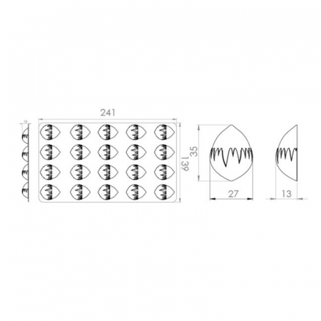 matrita-pvc-ciocolata-decor-praline-alune-20-cavitati-ciocolaterie [3]