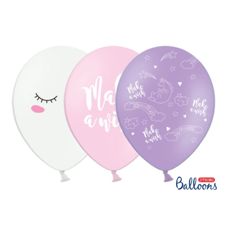 PRODUSE - balon-latex-roz-unicorn-mix-30cm-candybar