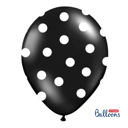 PRODUSE - balon-latex-negru-buline-30cm-candybar