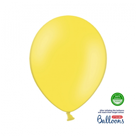 Articole party - balon-latex-galben-pastel-botez-petrecere-copii-candybar