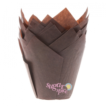 Briose - chese-tulip-lalea-hartie-copt-briose-maro-50x80mm-25buc