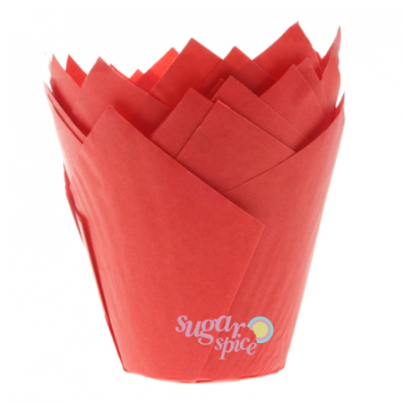 Briose - chese-tulip-lalea-hartie-copt-briose-rosu-50x80mm-25buc