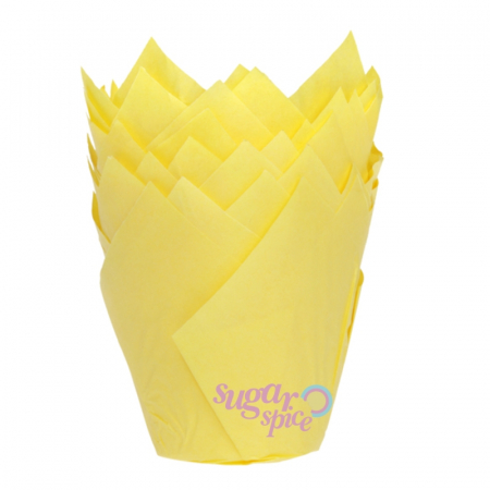 Briose - chese-tulip-lalea-hartie-copt-briose-galben-50x80mm-25buc