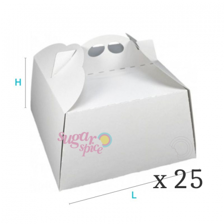 Torturi - cutii-ambalare-torturi-carton-albe-27x27x14cm-set-25buc