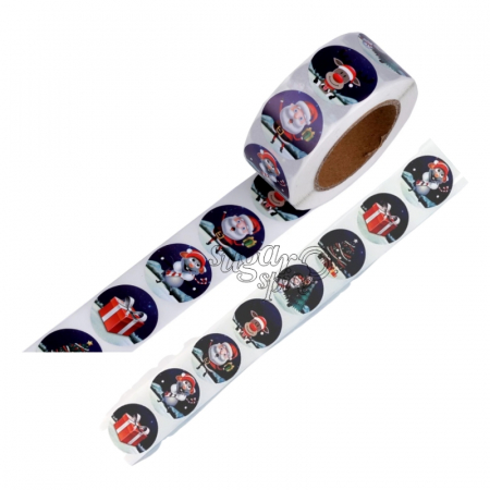 Pungi celofan - etichete-autoadezive-decorare-cadouri-pungi-bomboane-prajituri-craciun